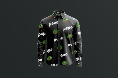 Pepe: The Iconic Meme Luxe Button Down Shirt Collection