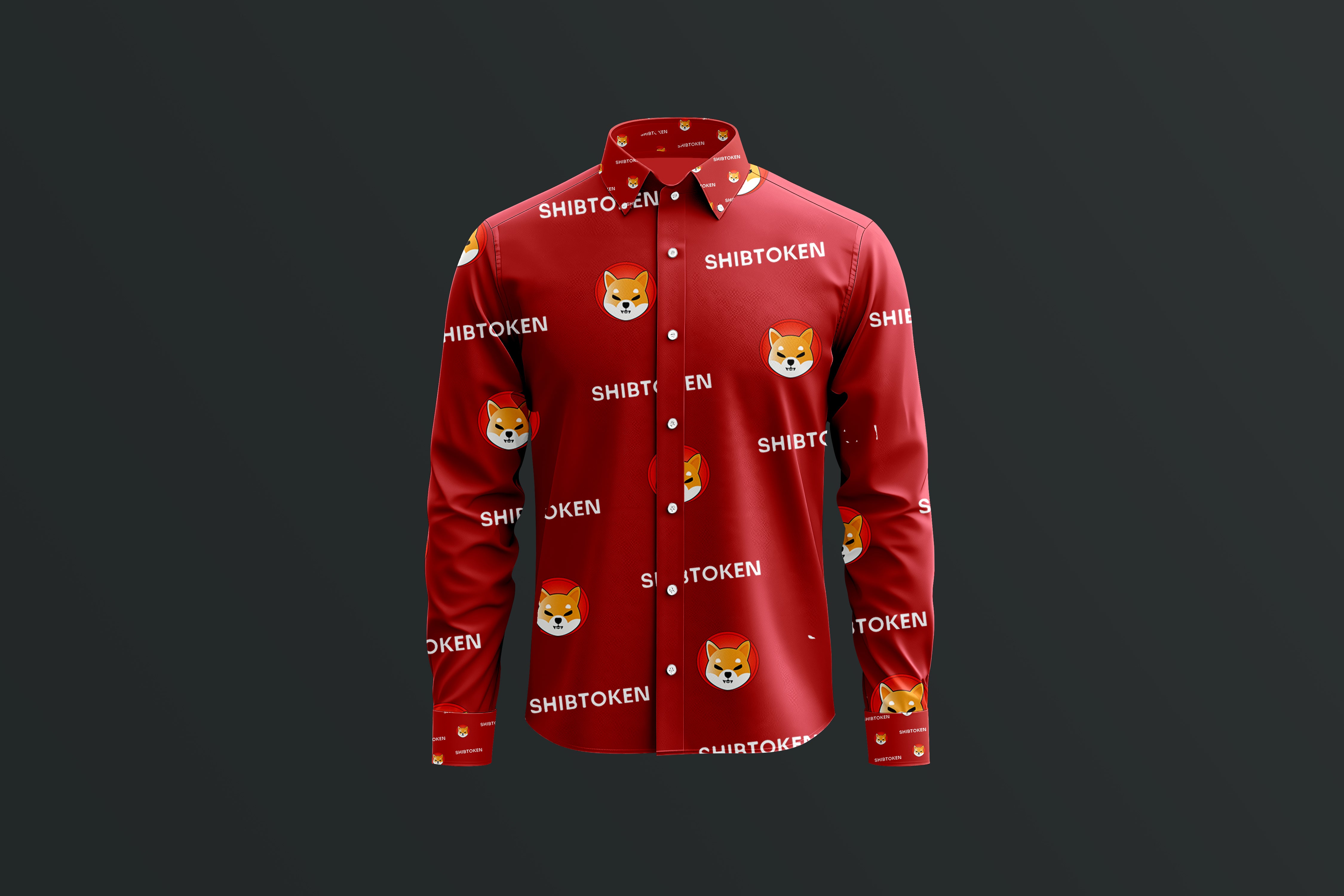 Shiba Inu Luxury Button-Down Shirt