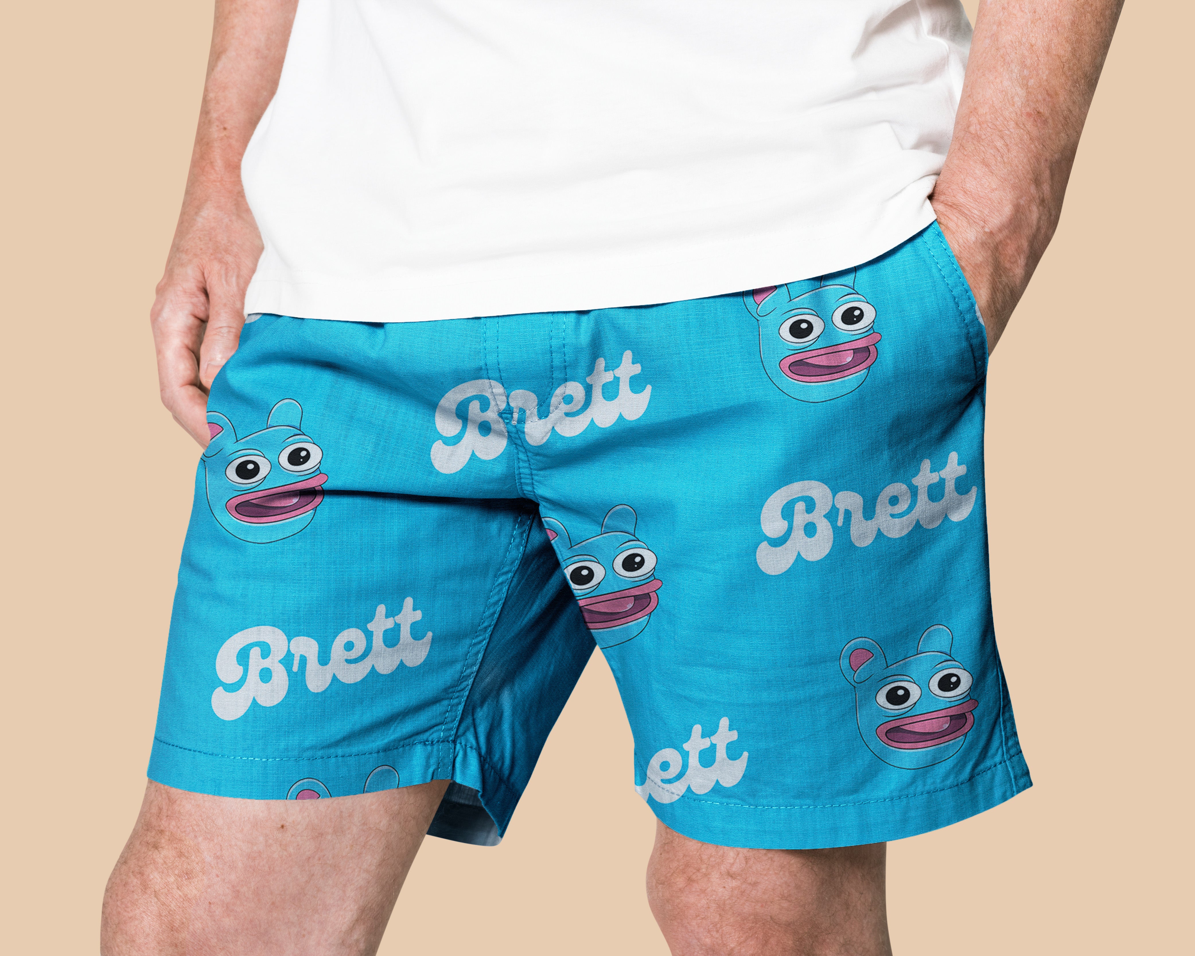 Brett Premium Casual Shorts – Business Casual Meets Crypto Cool