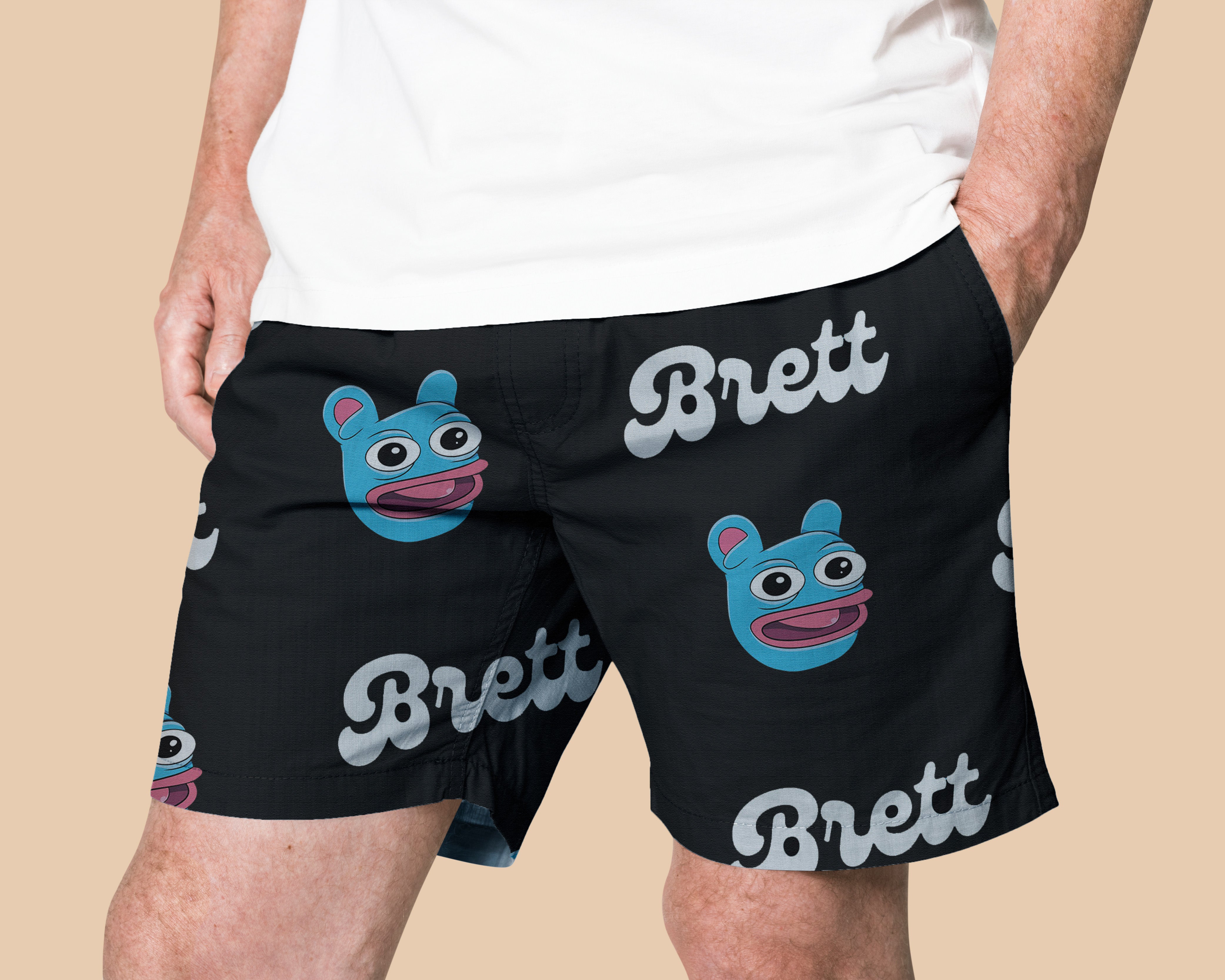 Brett Premium Casual Shorts – Business Casual Meets Crypto Cool