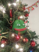 Christmas Pepe Ornament Special Limited Edition 3D Printed & Hand Painted!