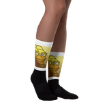 Golden Pepe Fully Sublimated Comfy Holiday Socks