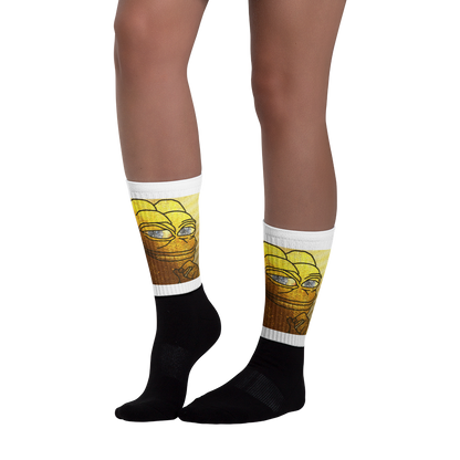 Golden Pepe Fully Sublimated Comfy Holiday Socks