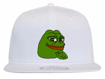 Smug Pepe 3D Wool Snapback Fitted Cap SHADILAY