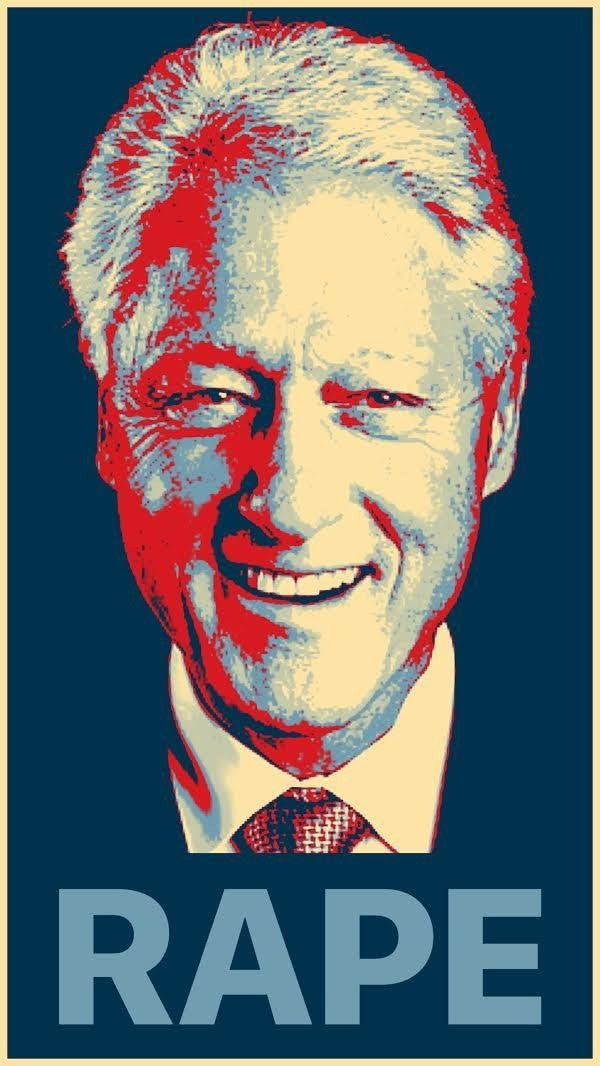 Official Bill Clinton is a RAPIST T Shirt By Roger Stone!